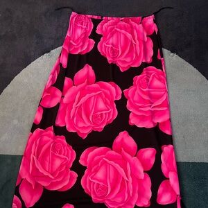 Rose graphic skirt